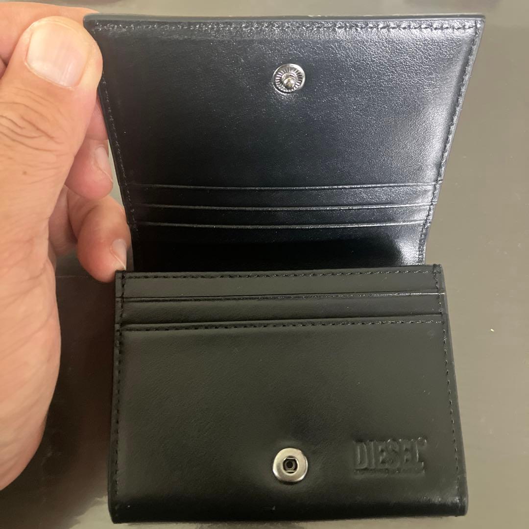 DIESEL ブラック レザー 名刺入れ
