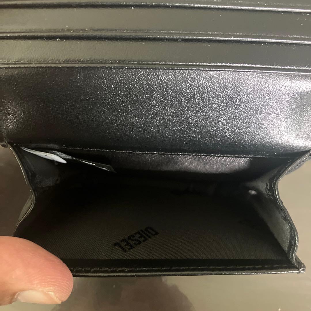 DIESEL ブラック レザー 名刺入れ
