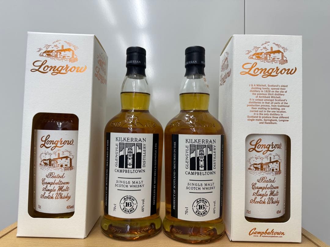 キルケラン　16年　ロングロウ　4本セット　旧ボトル　希少品