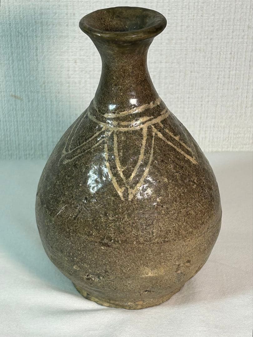 李朝　三島徳利　本時代