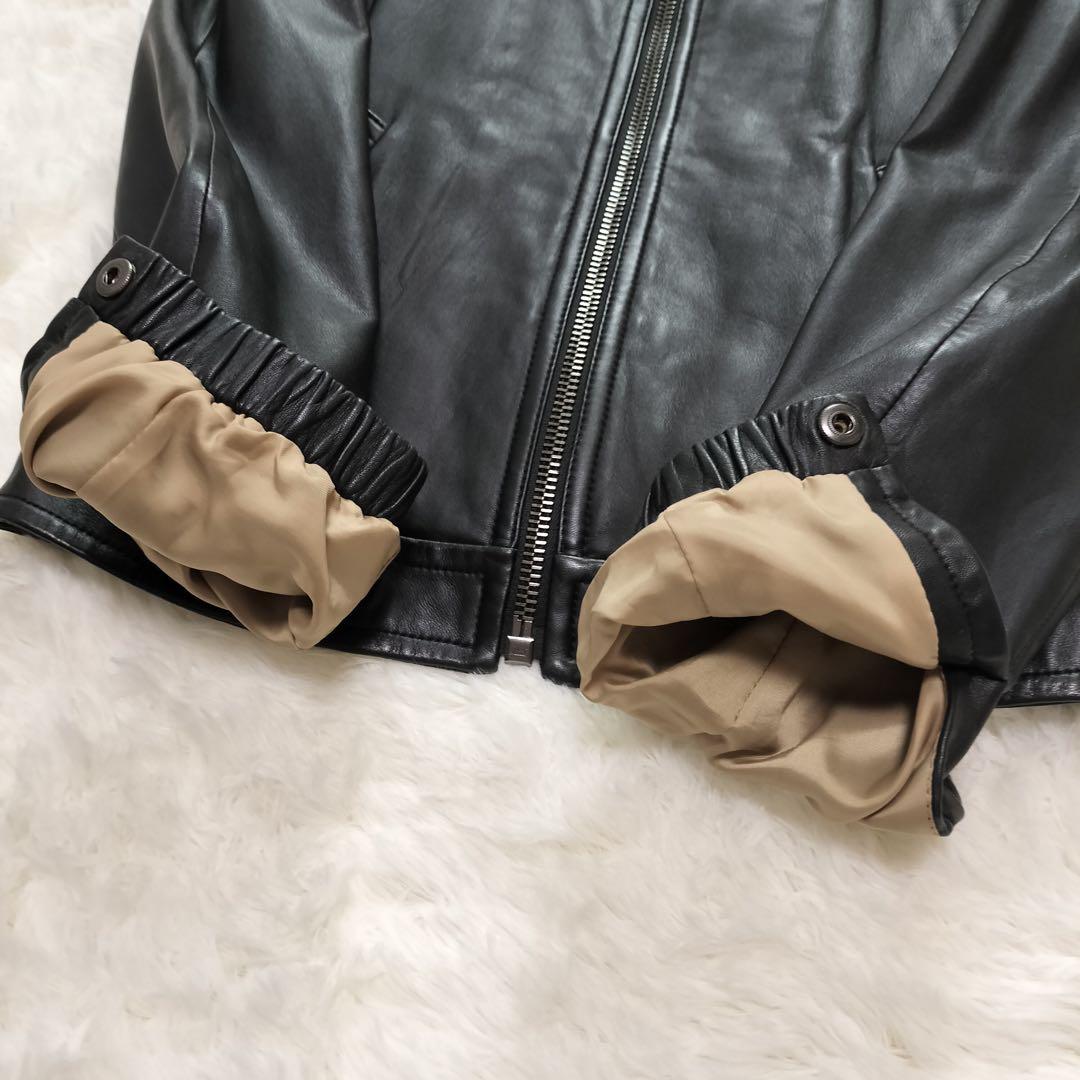 専用☆美品 希少サイズ COACH シープスキン シングルライダース XS