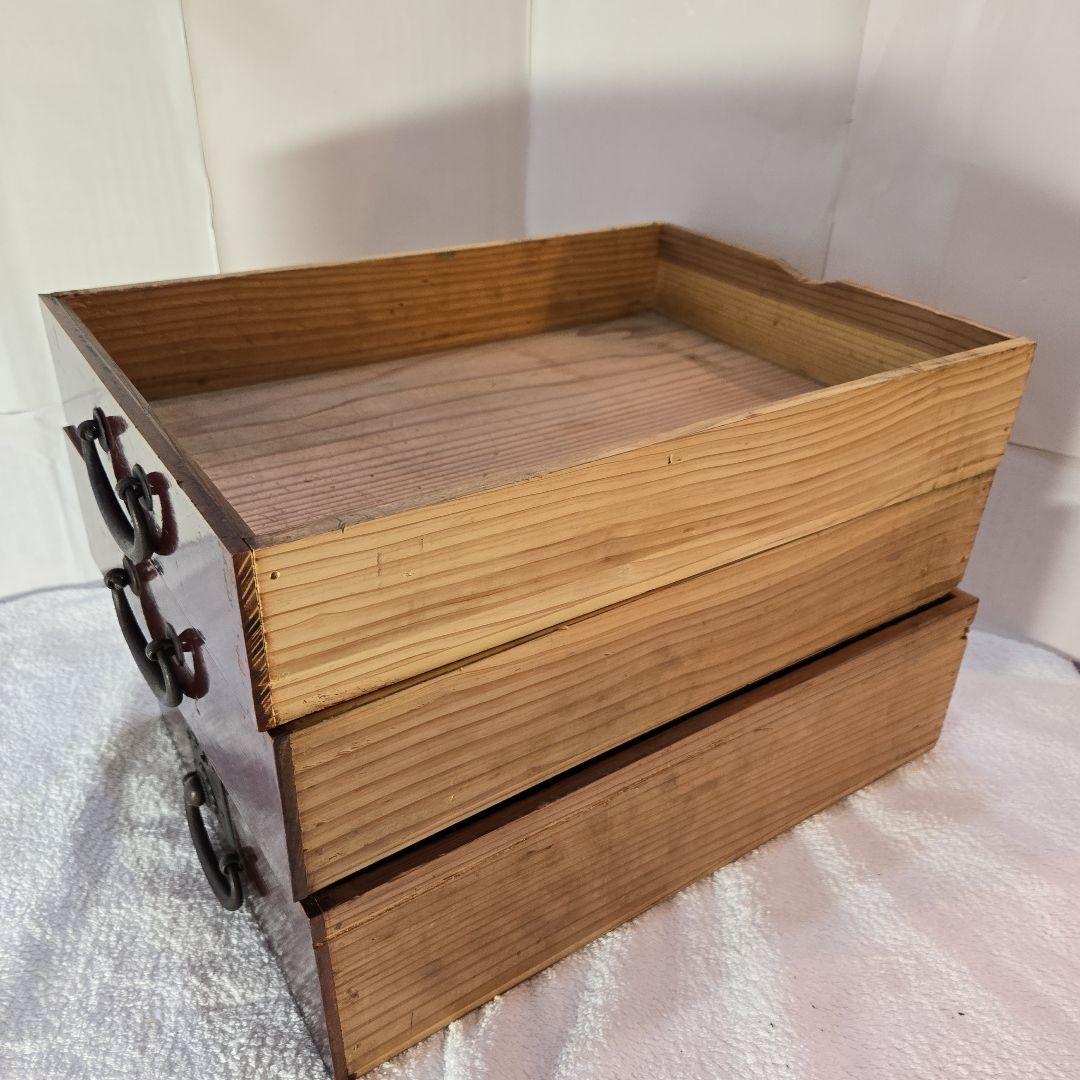 酒田地方　欅　船箪笥　鍵付　時代箪笥　古民具　銭函　銭箱　千両箱　舟箪笥　船金庫