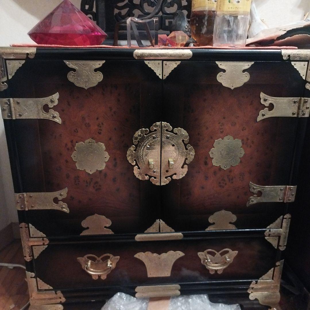 アジアン家具 木製 引き出し付き