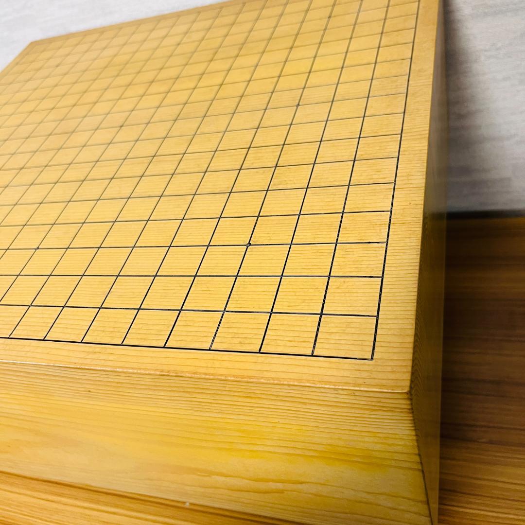 日向碁盤店 脚付碁盤 天地柾 柾目 囲碁 ヘソ有り 19路盤