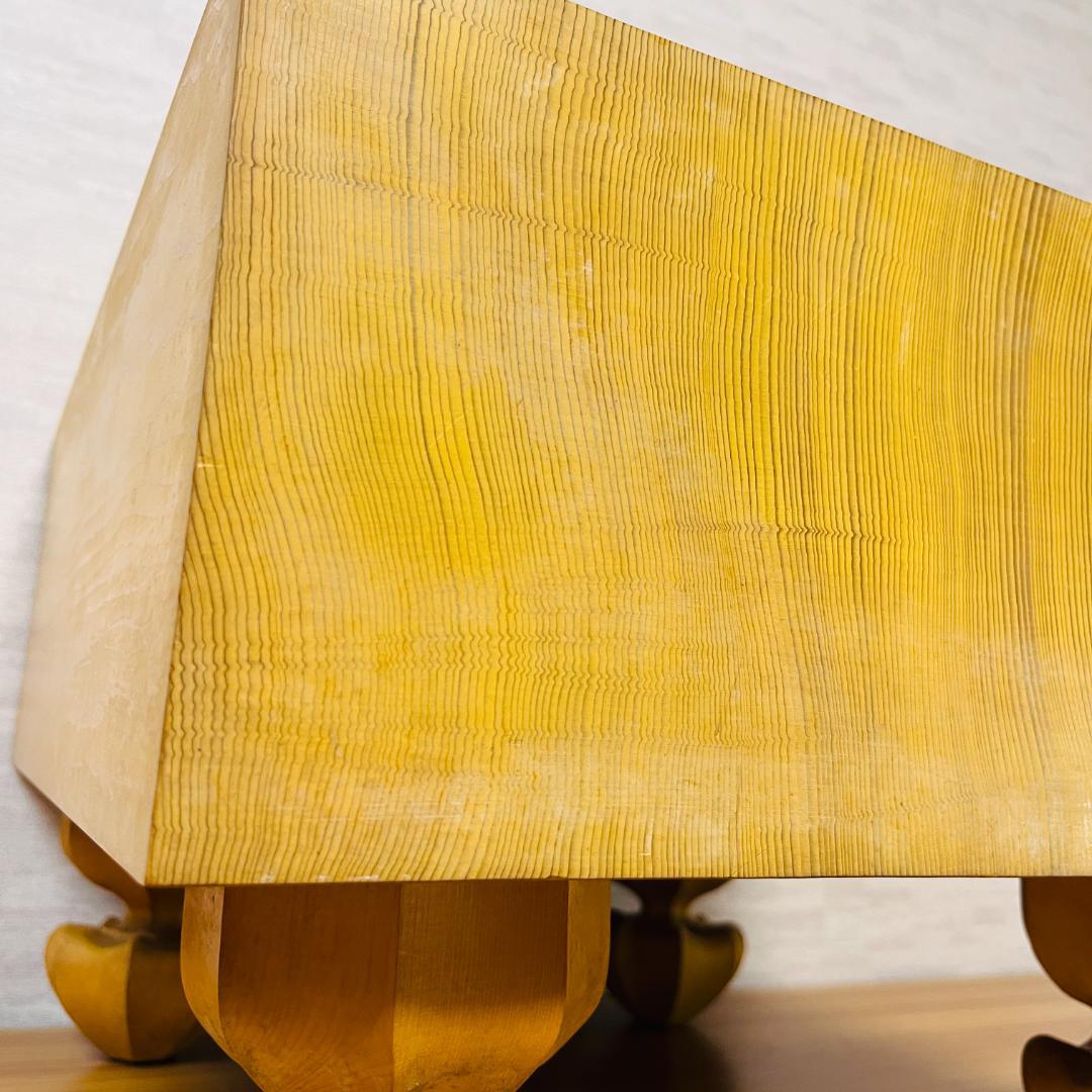 日向碁盤店 脚付碁盤 天地柾 柾目 囲碁 ヘソ有り 19路盤