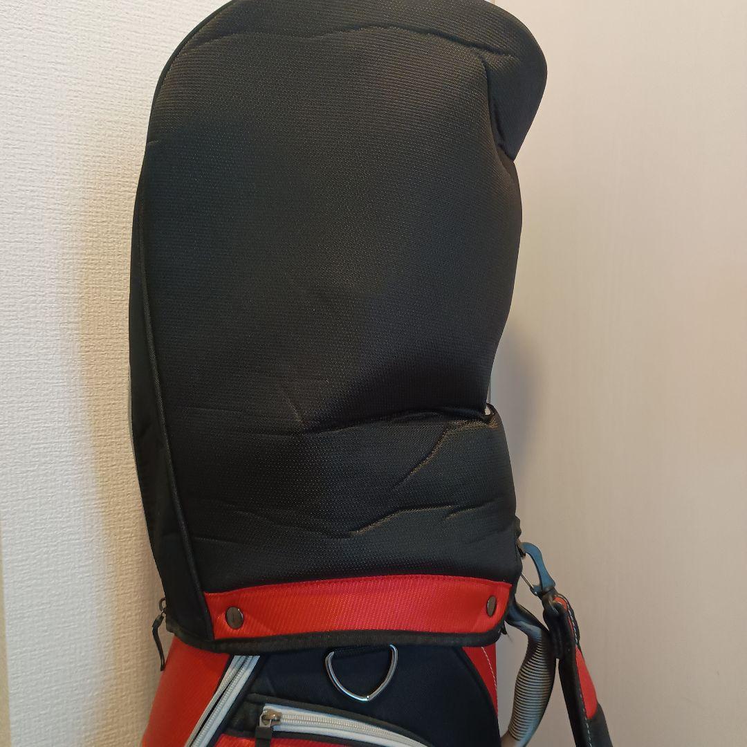 Nike ゴルフ キャディバッグ 黒/赤 4分割 8.5型