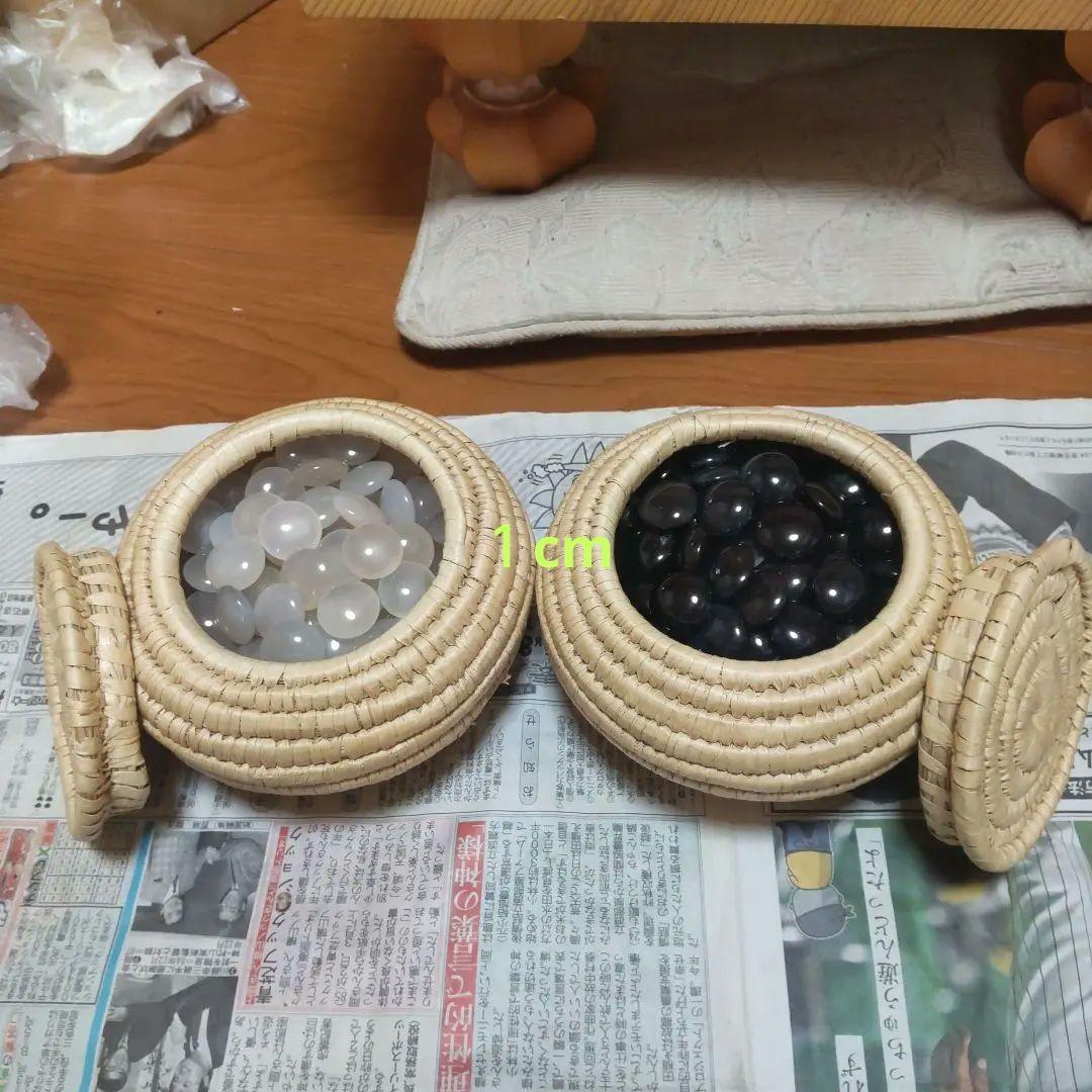 最終価格！瑪瑙碁石めのう約10.1mm36号 着色