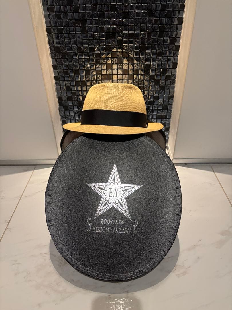 矢沢永吉グッズ★パナマハットL★2007/9/14誕生日抽選販売（限定300個）