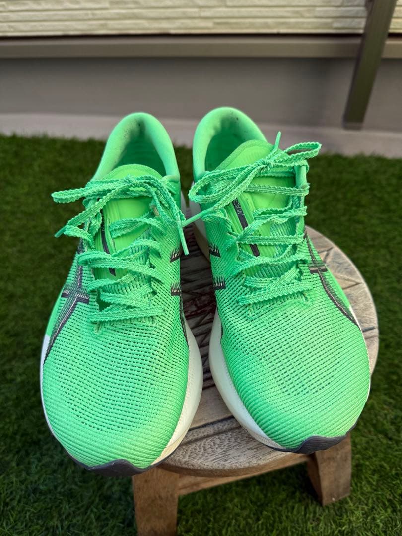 ASICS マジックスピード5 グリーン　25センチ
