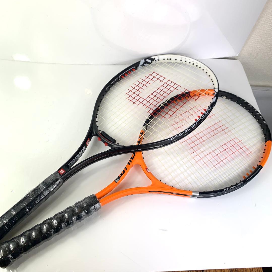Wilson 硬式テニスラケット 2本セット HR-5500 極美品 チタニウム