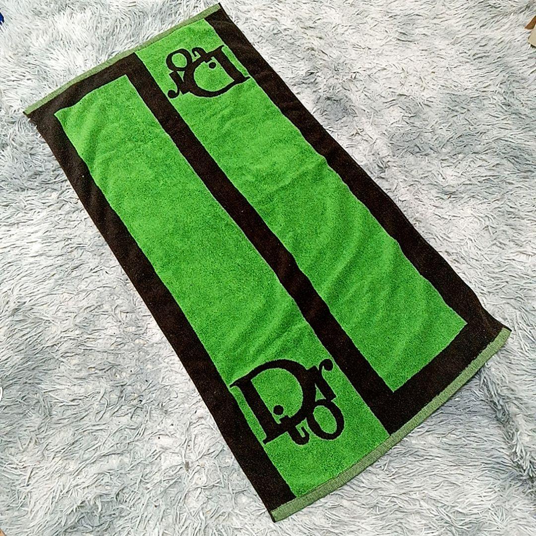 レアChristian Dior ディオール ヴィンテージ バスタオル ロゴ