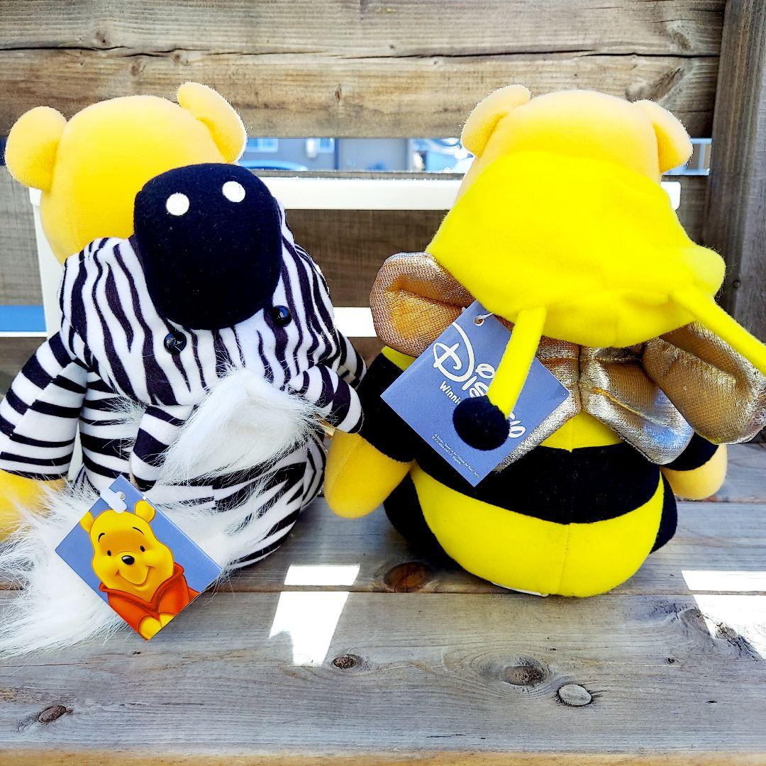 ディズニー くまのプーさん 着ぐるみ ぬいぐるみ 蜂蜜瓶 小物入れ 未使用 美品