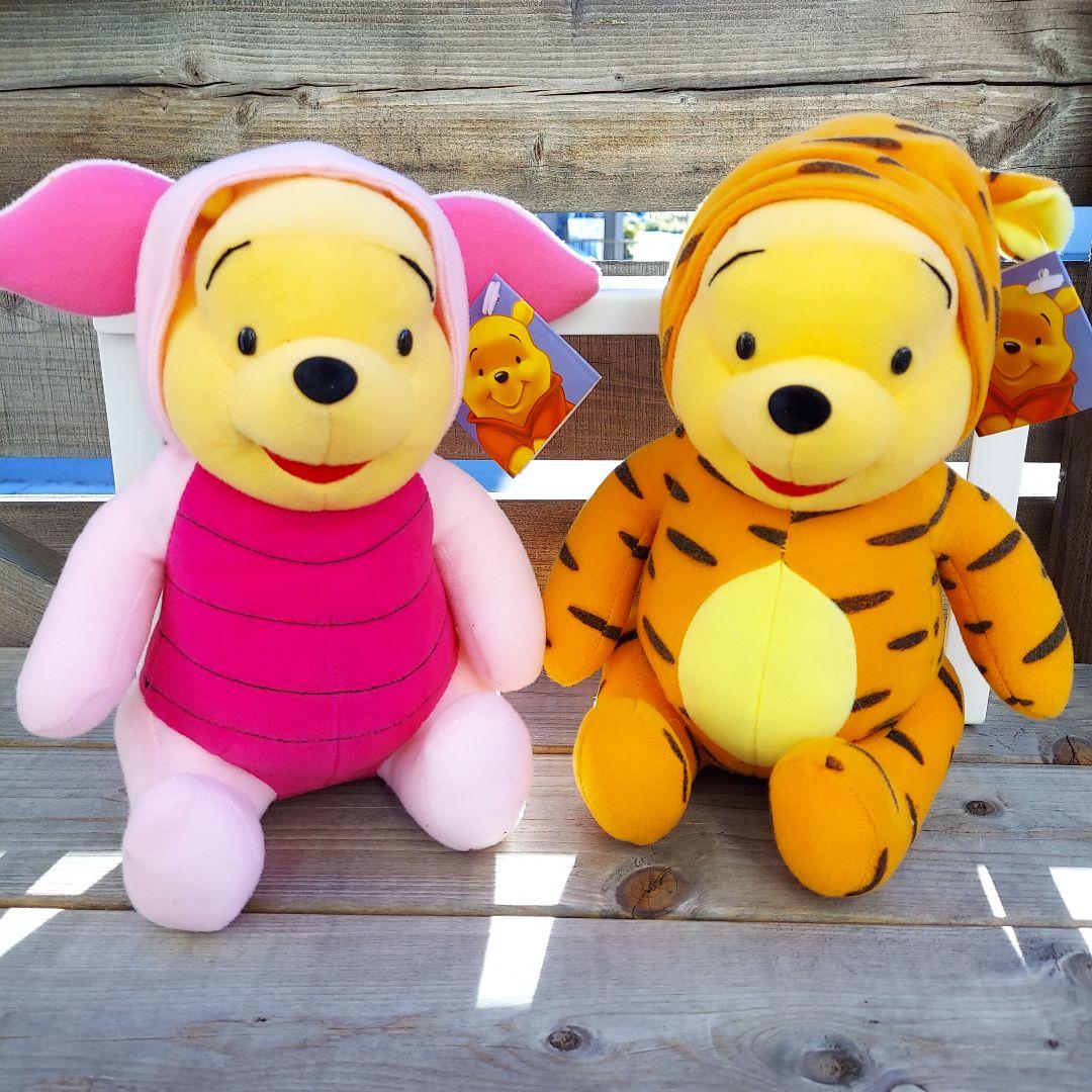 ディズニー くまのプーさん 着ぐるみ ぬいぐるみ 蜂蜜瓶 小物入れ 未使用 美品