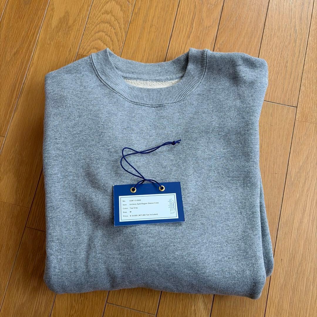 s*r様 Unlikely Split Raglan Sleeve Crew