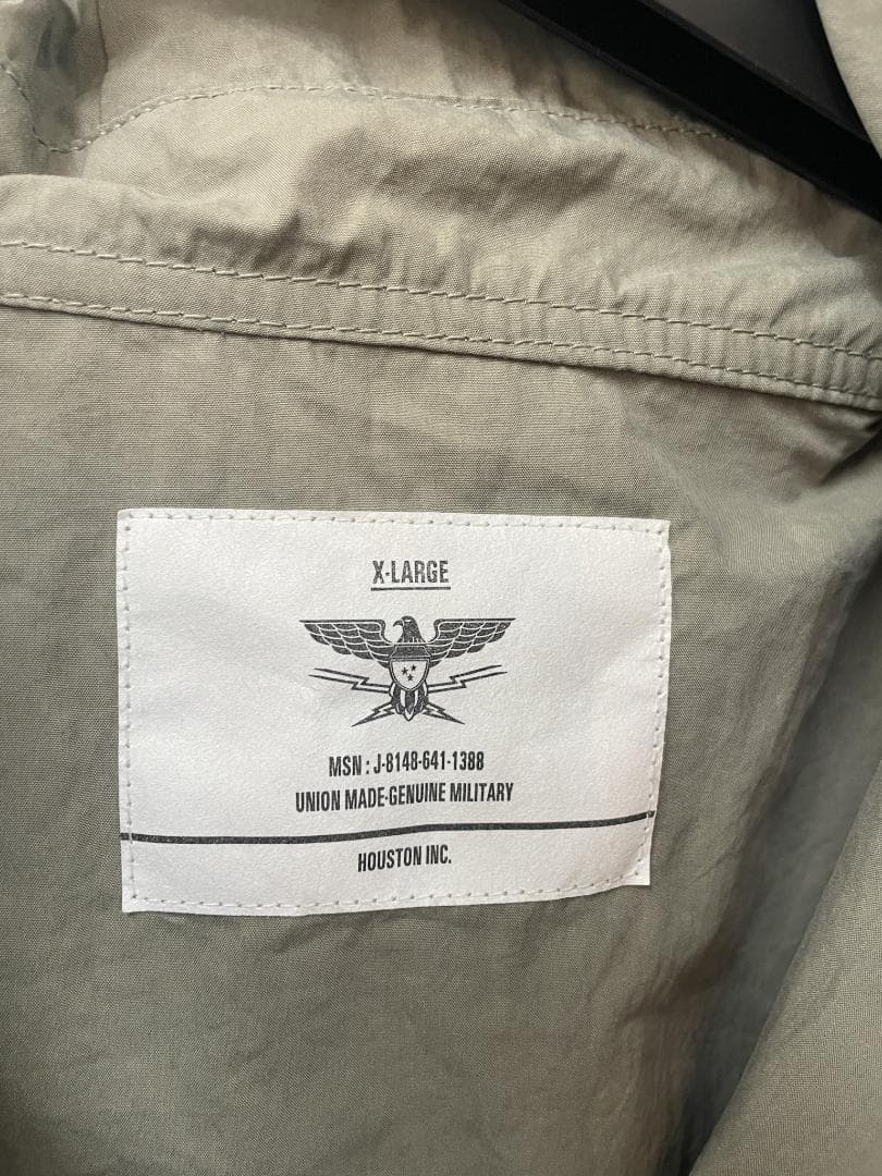 美品 XL HOUSTON 軍 スモックパーカー 　オーバーサイズ ミリタリー