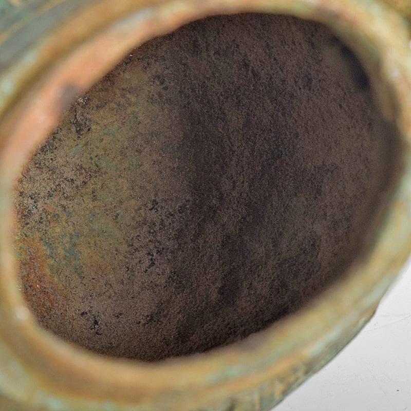 中国　古銅青銅　饕餮文　香炉　M　R8784