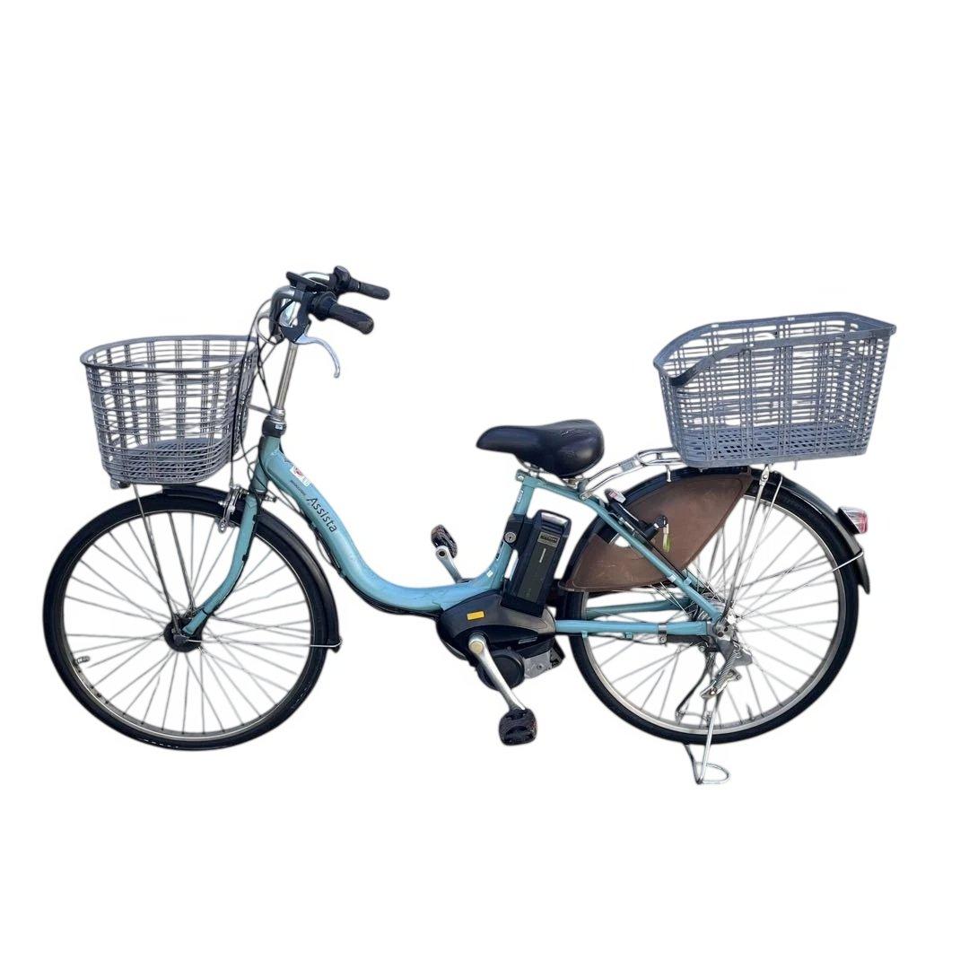 【バッテリー良好】ブリヂストン アシスタ 24インチ 電動自転車 充電器付引取可