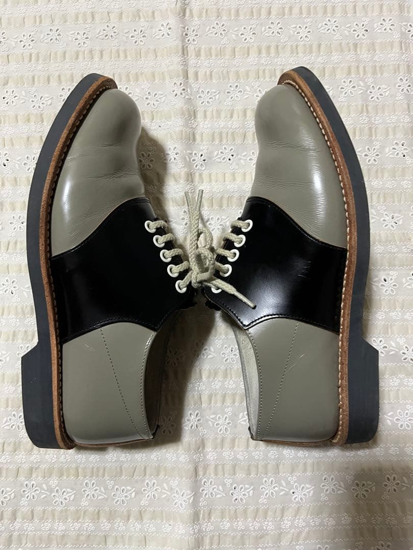 リーガル　サドルシューズ　グレー×黒　24cm