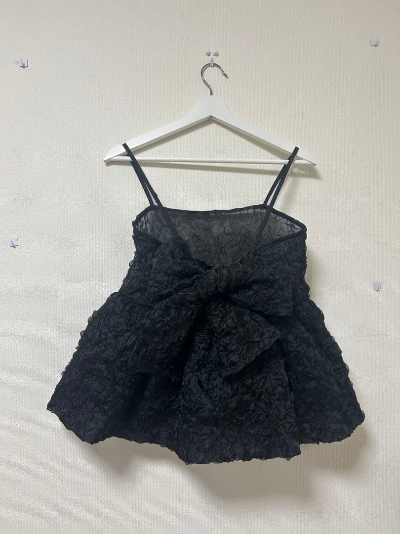 rosymonster オーガンジートップス 黒