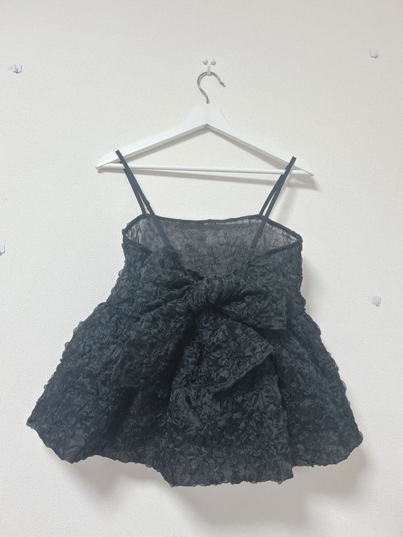 rosymonster オーガンジートップス 黒