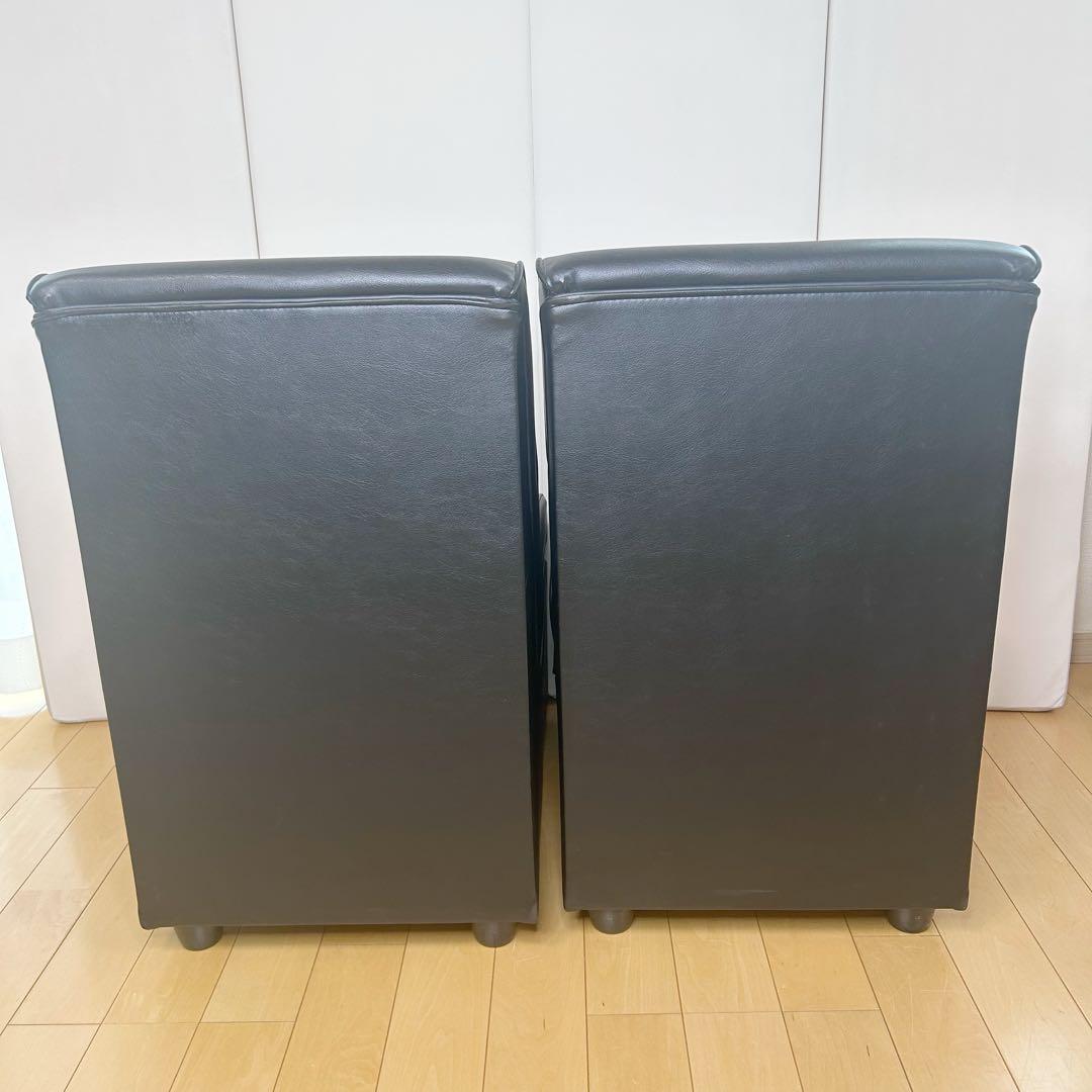 PROCEED業務用　1人掛けソファ レザー調　2脚セット　送料込　ブラック