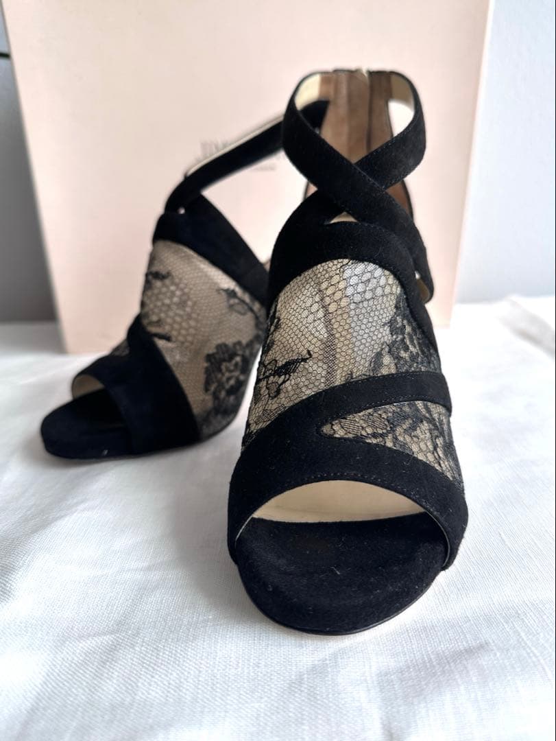 JIMMY CHOO ジミーチュウ サンダル35.5 【結婚式.フォーマル】