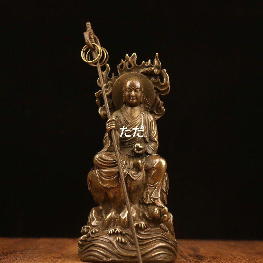 地蔵 菩薩 観音 銅製 仏像 彫刻 置物 開運 風水