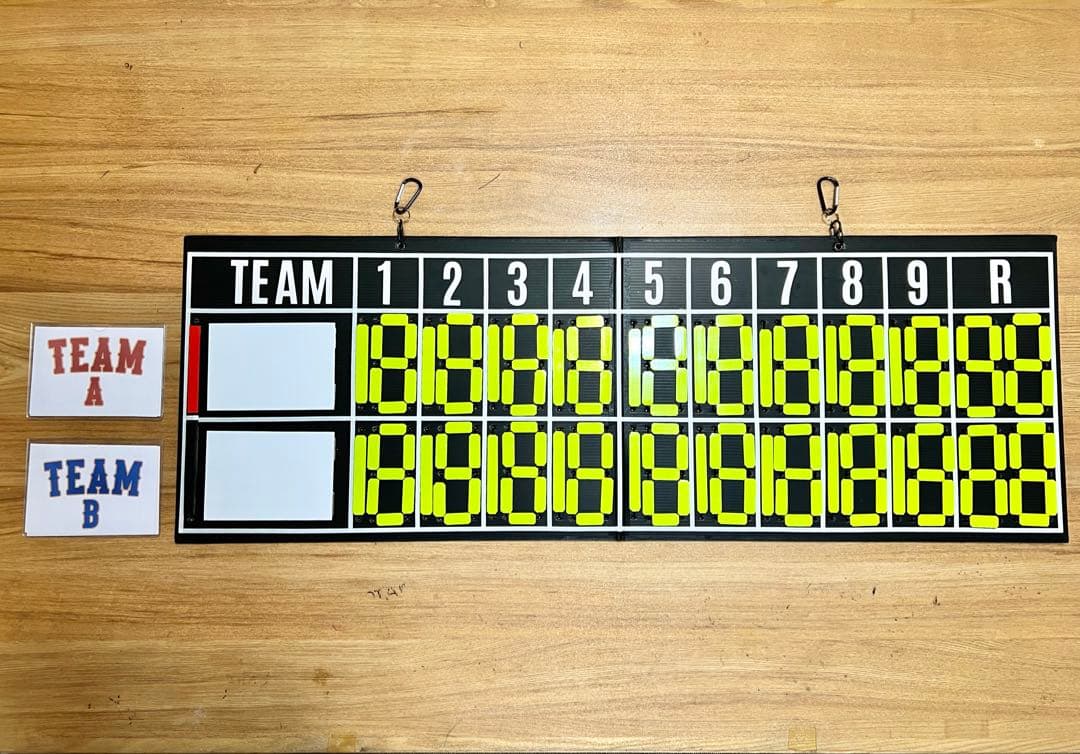 野球　ベースボール　スコアボード　得点ボード　点数