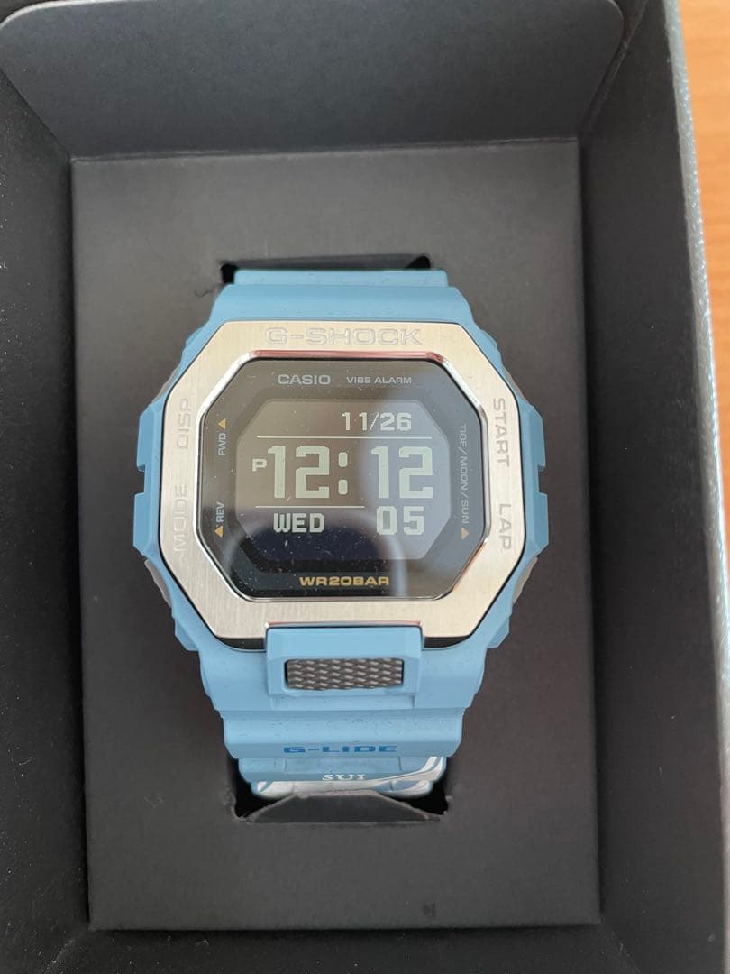 CASIO G-SHOCK ライトブルー デジタル腕時計　翠ジン