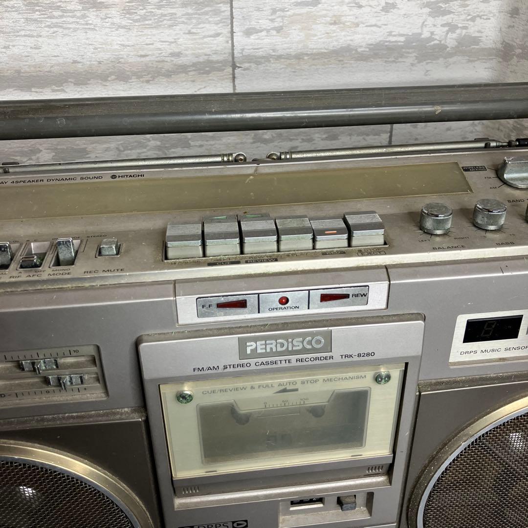 日立 ラジカセ　TRK-8280 希少　昭和レトロ