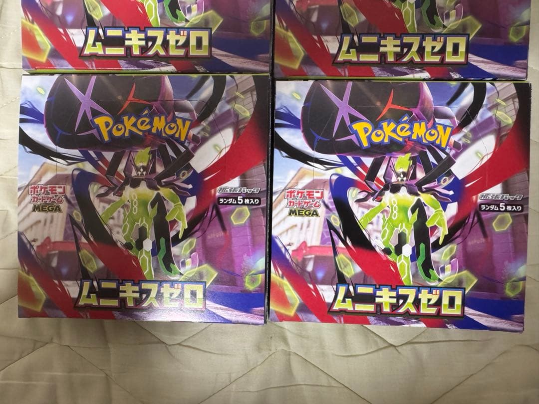 ポケモンカードゲームMEGA ムニキスゼロ　シュリンク無し4BOX