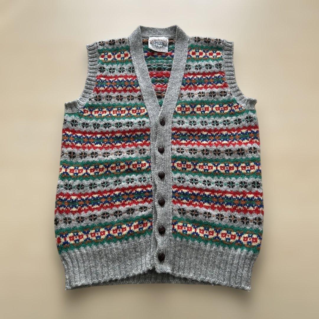 ジャミーソンズ Jamieson’s ニットベスト スコットランド製