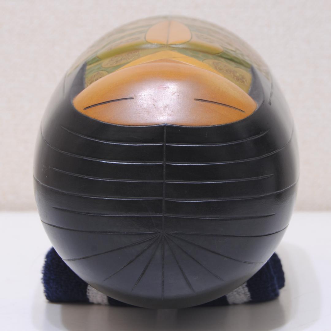 内閣総理大臣賞受賞作家 ★ 吉田多加志 創作こけし「伊勢」 高27㎝ 立札付