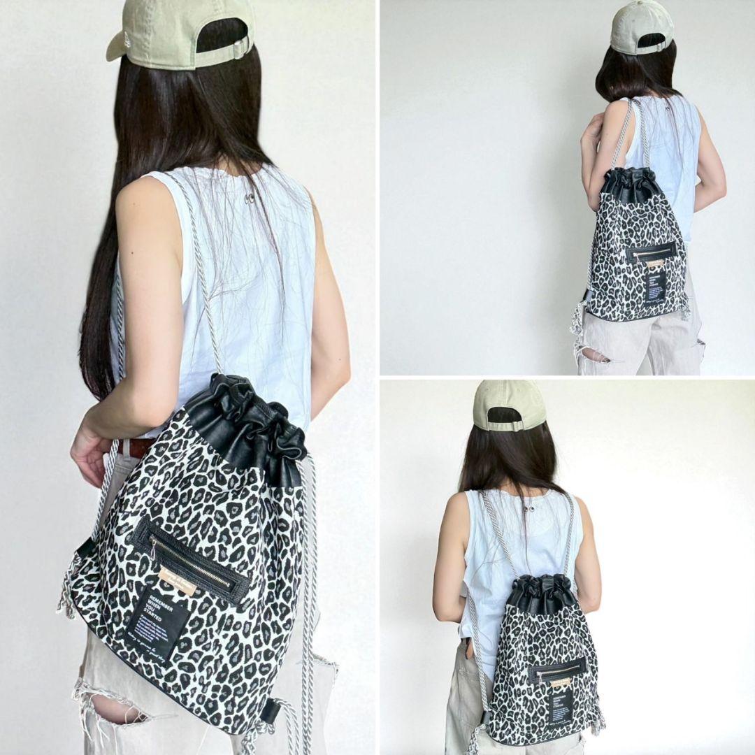 オトナのナップサック／モノトーンレオパ