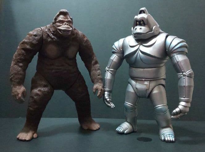 東宝 キングコングの逆襲『キングコング＆メカニコング ソフビ2種セット』