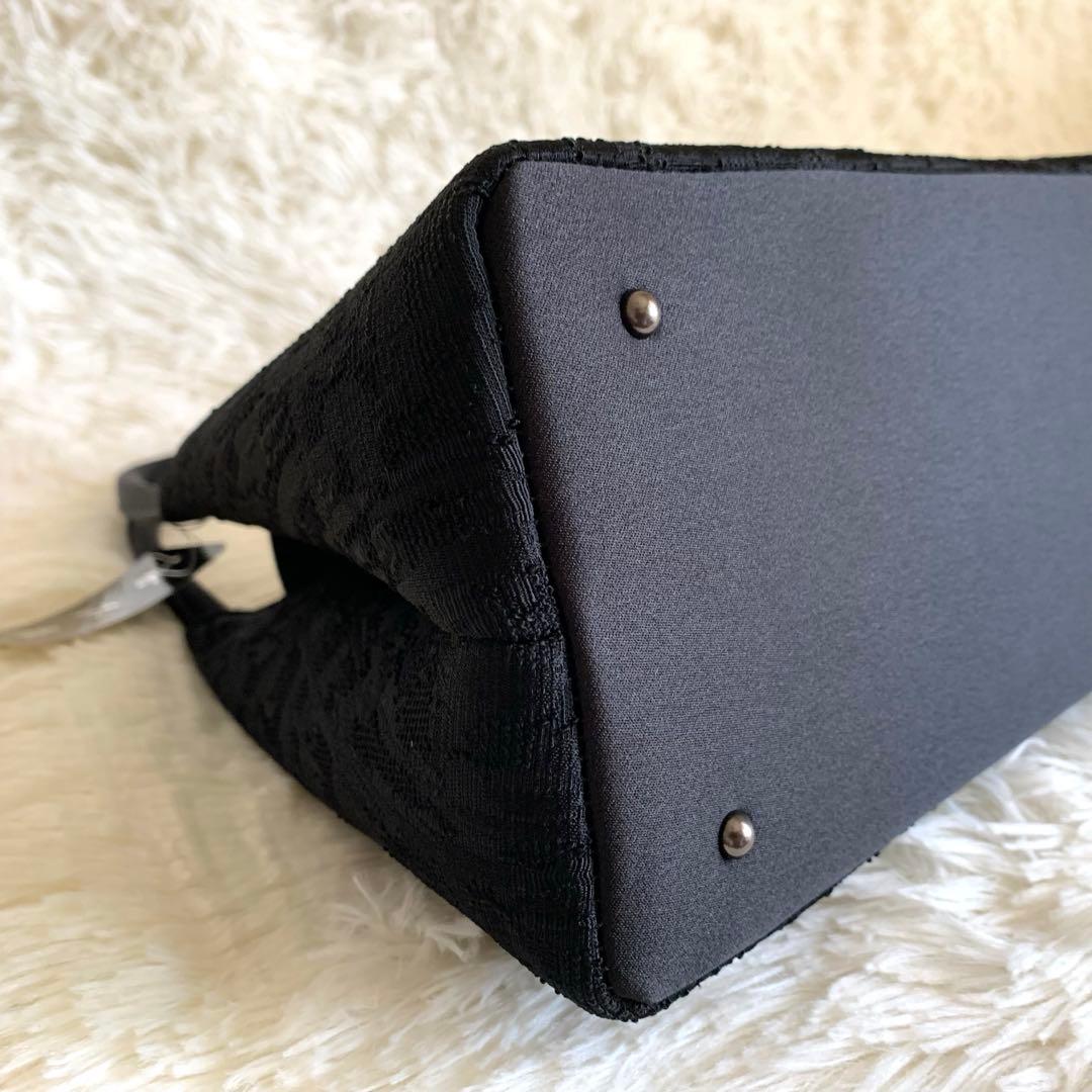 くみちゃん様　IWASA 岩佐　米沢織　フォーマルバッグ ブラック　タッセル付き