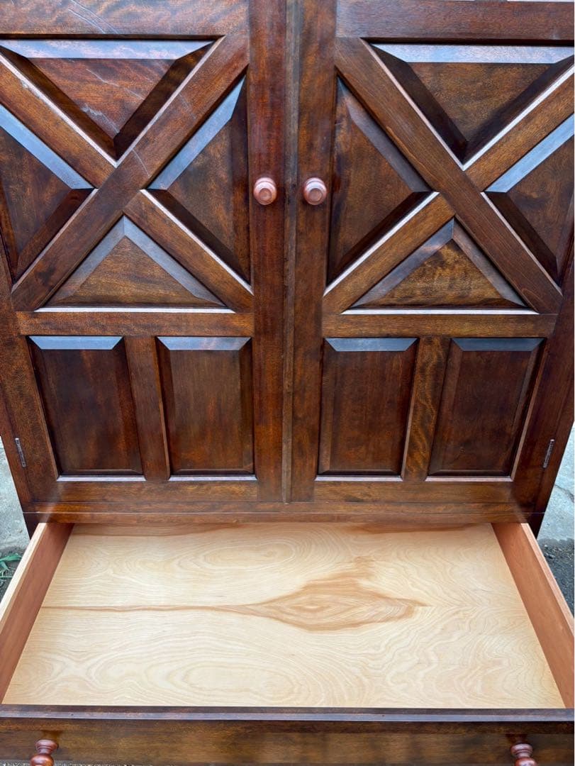 【格安出品】松本民芸家具 高級家具 ワードローブ 洋服箪笥