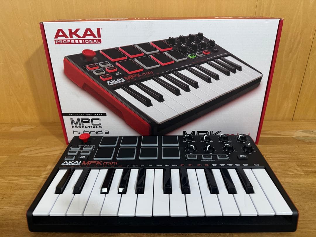 AKAI MPK mini play MIDIキーボード 箱　付属品付き