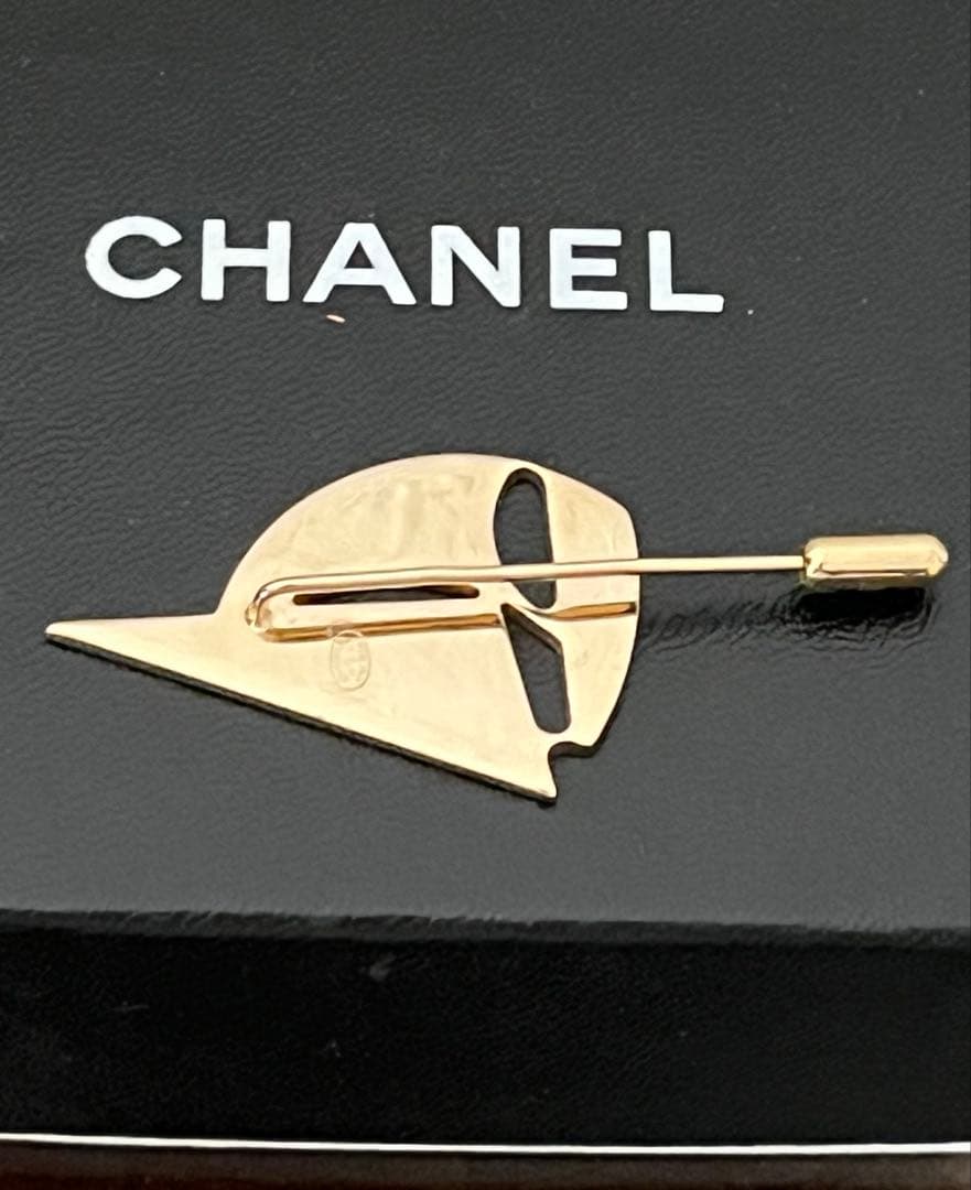 シャネル CHANEL ブローチ ピン ヨット ココマーク ゴールド