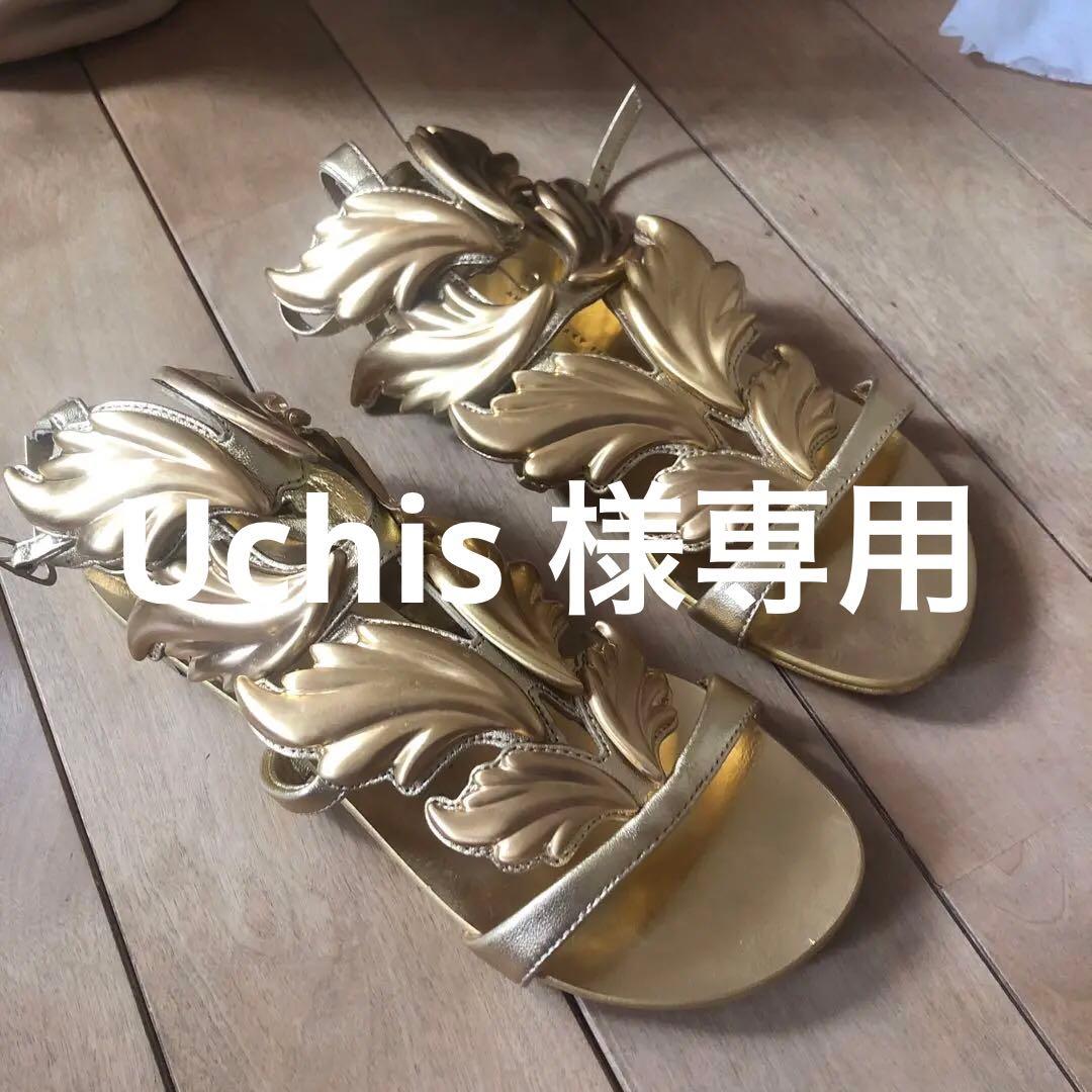 Giuseppe Zanotti ゴールドサンダル36定価205000
