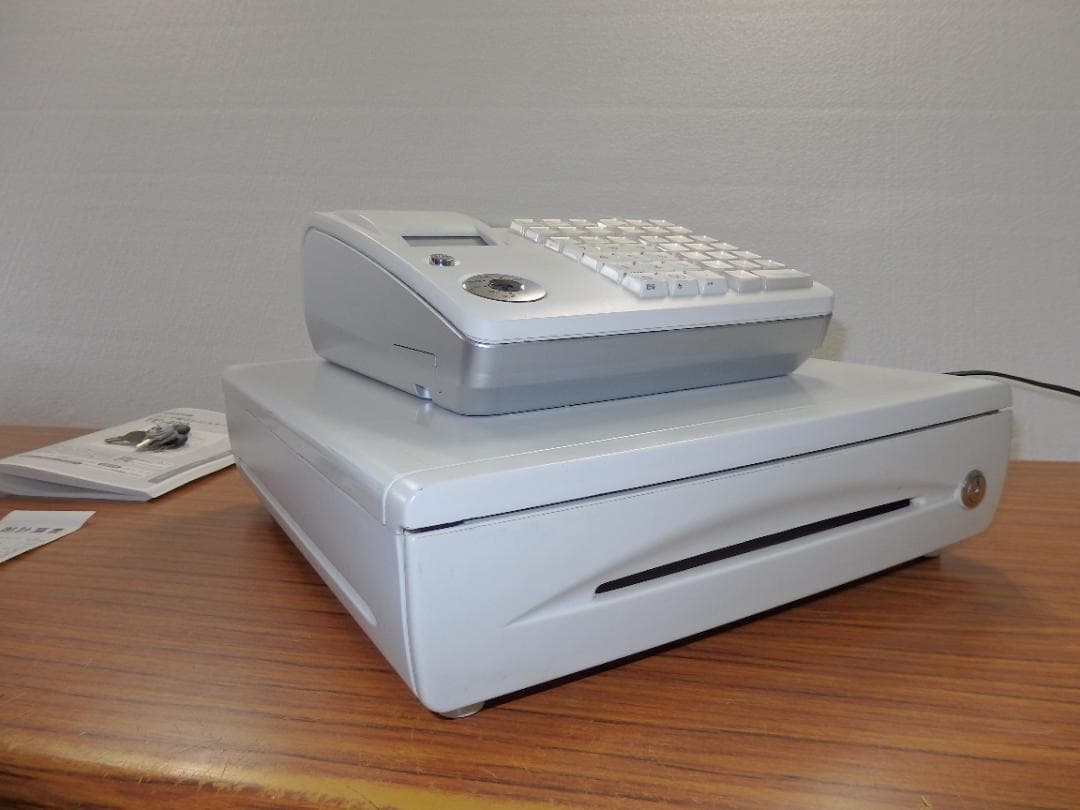 7020白 設定無料 TE-400 高性能 レジスター 軽減税率対応 横型領収証