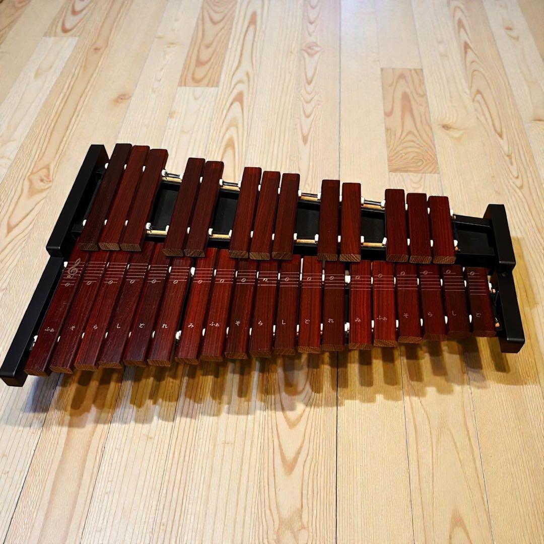 極美品✨大人気❣️ZEN-ON シロフォン ZX-32P 32音鍵盤 木琴 バチ付