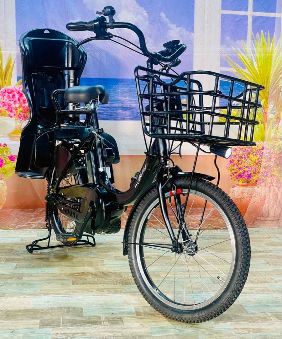 人気モデル！パスバビー12AH⭐️ヤマハ子供乗せ電動自転車Y3274