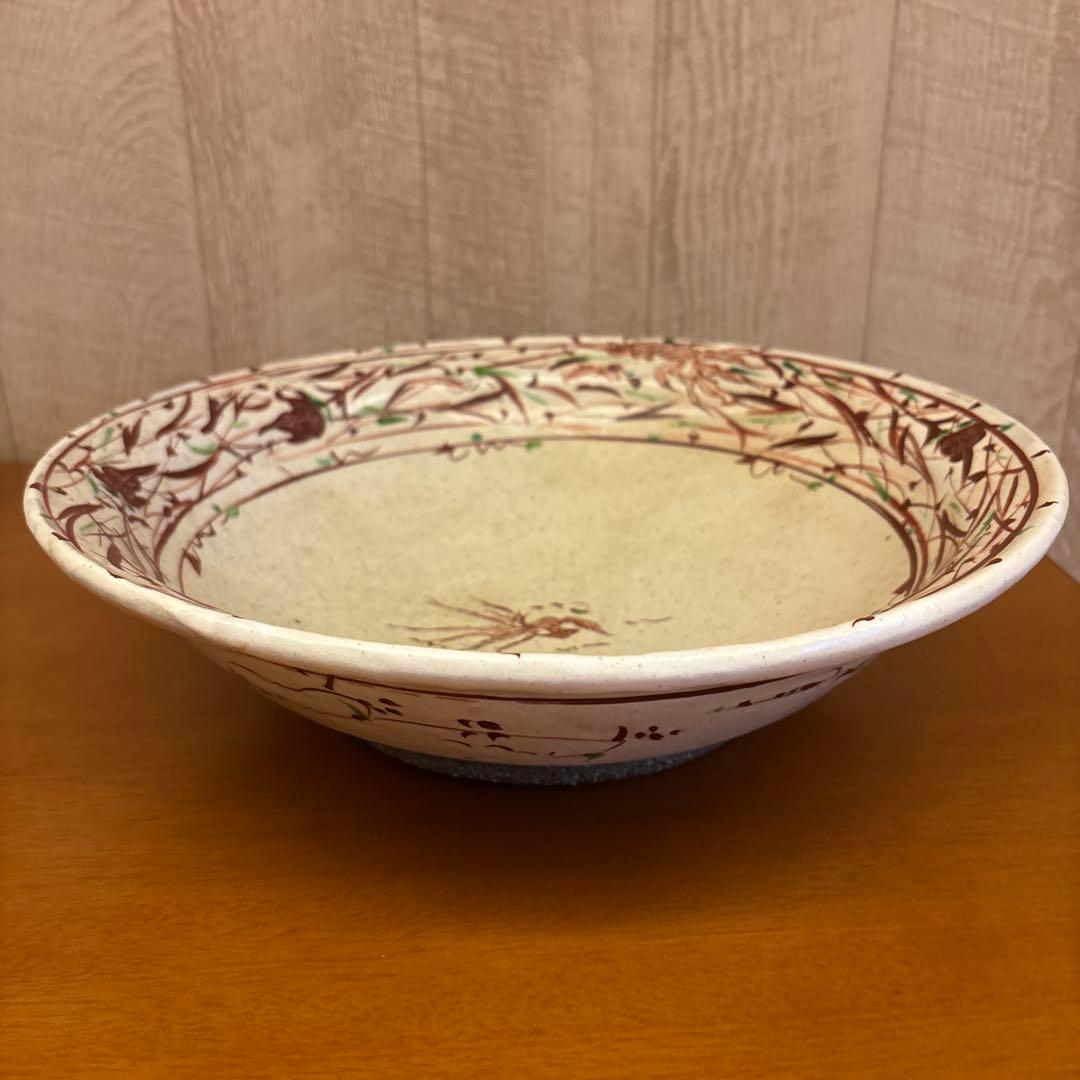 say 藤田佳三氏の作品 赤絵大鉢