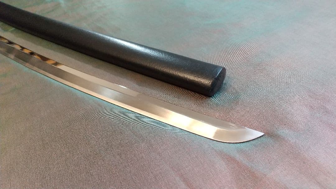 【直刃刃紋】模造刀 舞踊 模擬刀 拵え 喰出し鍔 刀剣 日本刀 刀