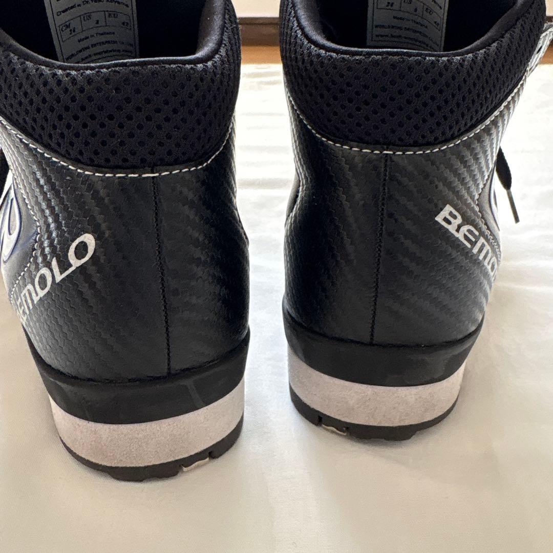 ビモロシューズ　BEMOLO ブラック　ハイカットシューズ　26センチ