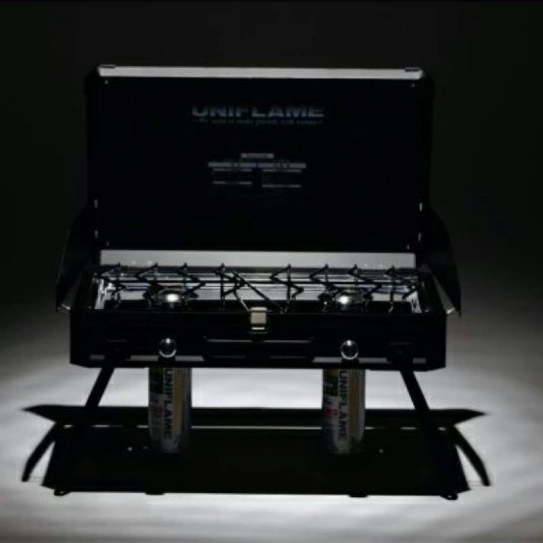 【未開封】ユニフレーム US-1900 ツインバーナーコンロ ブラック LTD