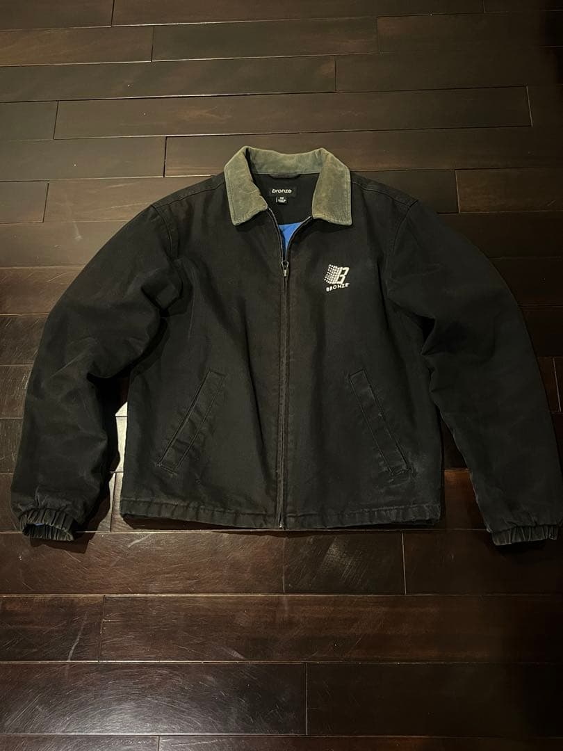 bronze ブラックジャケット 襟付き