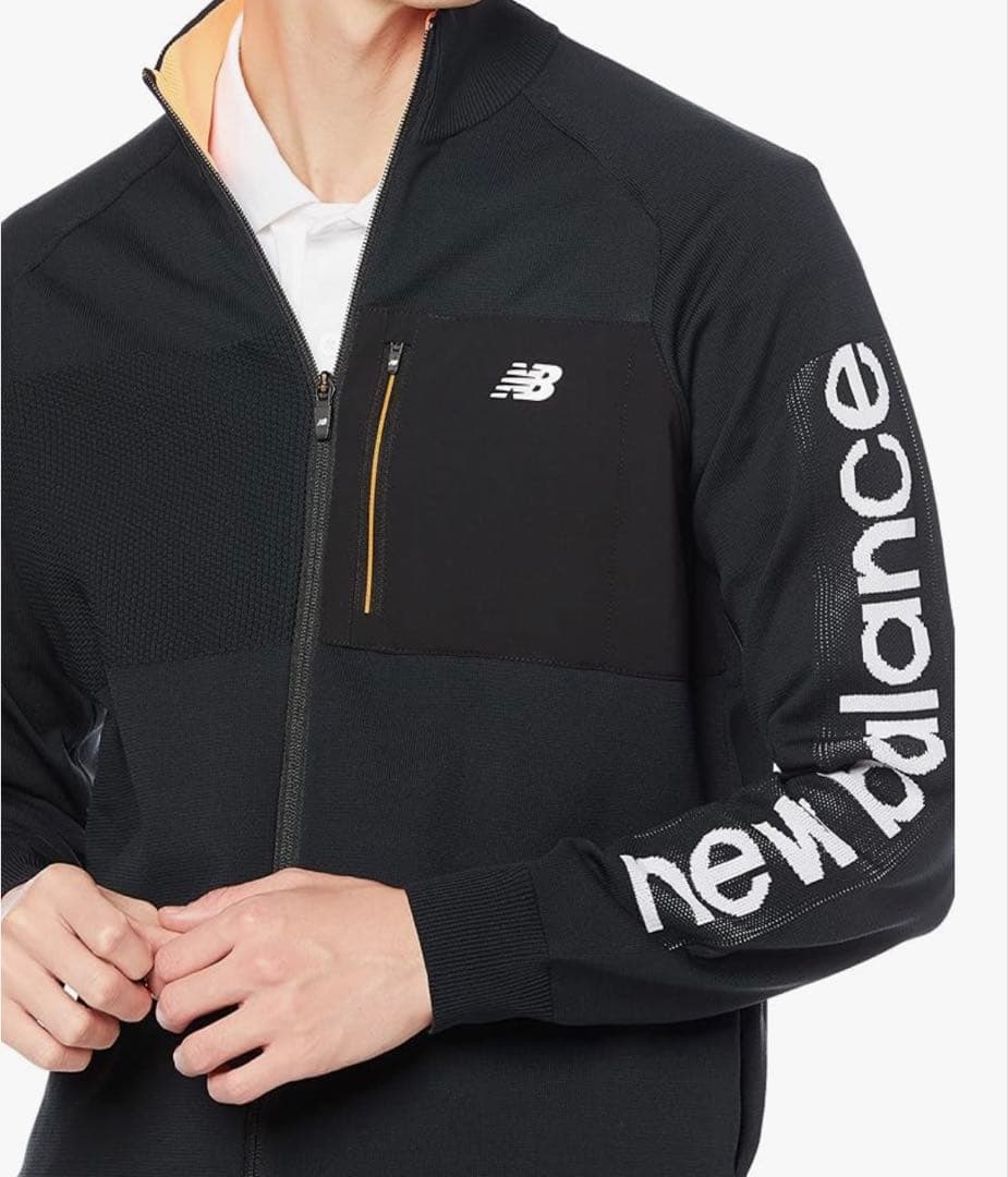 《美品》ニューバランスゴルフ　フルジップニットブルゾン　サイズ7 XXL