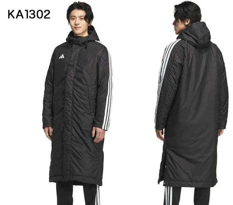 ★新品★adidasアディダス ベンチコート 黒・白【L】